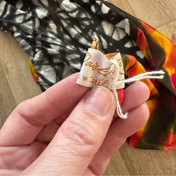 Paisley Road Multicolor Abstract Women’s Silk w Cotton Scarf OS NWT - Picture 7 of 11